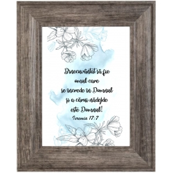 TABLOU 27x22 cm, Binecuvantat sa fie omul care